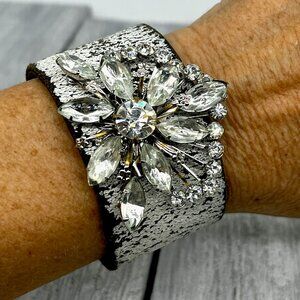 128. Stunning Designer ReviveAmor Vintage Brooch Cuff [Vintage 1950s Brooch]